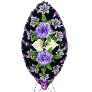 Венок ритуальный 90см Арт. ВБ-90/05