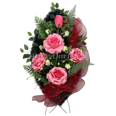 Венок ритуальный 90см Арт.ВС-90/01