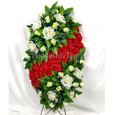 Венок ритуальный 90см Арт.ВЭ-90/1