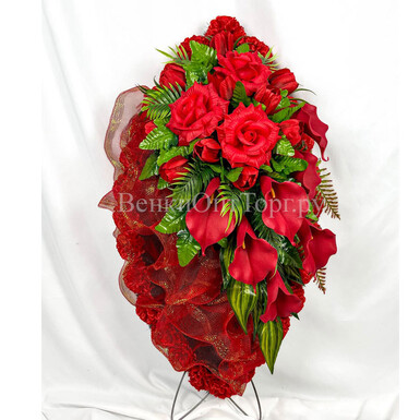 Ритуальный венок 90 см Арт. ВЭ-90/04